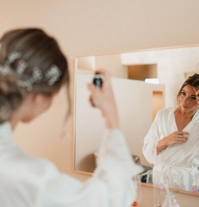 bridal getting ready hair and make up